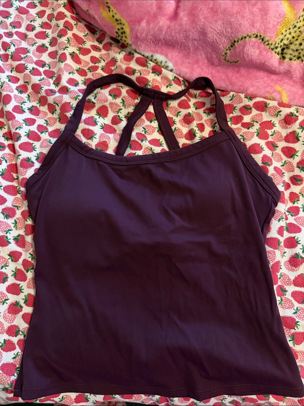 Amazon Women’s Purple Tank Top With Strappy Back